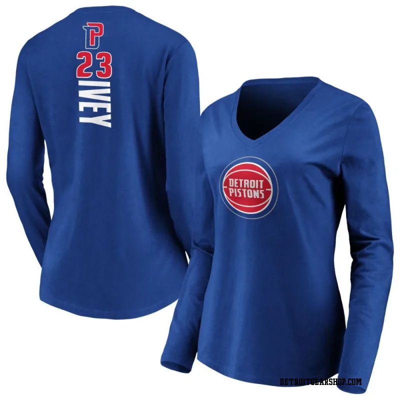 Royal Men's Jaden Ivey Detroit Pistons Backer T-Shirt